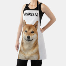 Avental Personalizado de Shiba Inu Raposa com Foto