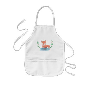Avental Personalizado Infantil Raposa Florestal Fo