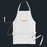 Avental Personalizar com o monograma NAME inicial<br><div class="desc">Personalizar com o Monograma inicial do NAME Adulto Apron</div>