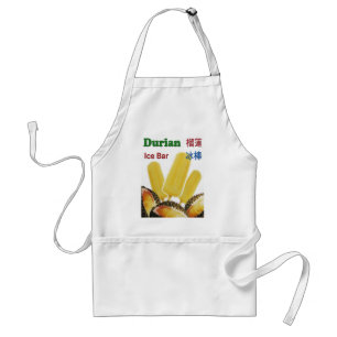 Avental Picolé de Fruta tropical do Bar de gelo duriano