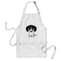 Piebald Dachshund Cute Puppy Dog Adulto Apron