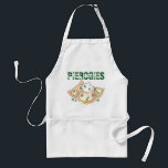Avental Pierogies Polonês Batata-Dumplings Foodie<br><div class="desc">Design apresenta uma ilustração original de pierogias cheias de batata saborosas, com cebola verde e creme azedo. Este "passeio" pierogi (varenyky) é perfeito para o seu fã favorito da cozinha polonesa, eslovaca ou da Europa Oriental! Não vê o que está procurando? Precisa de ajuda para a personalização? Clique em "contate...</div>