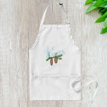 Avental Pine-Cones de inverno<br><div class="desc">Apresentando nosso encantador "Inverno Pine Cones" Graphic Apron, um encantador complemento para seu traje de cozinha de férias! Adote o espírito da estação com este avental maravilhosamente desenhado, com dois cones de pínus intricadamente detalhados, adornada com um toque de geada, e a palavra "inverno" graciosamente escrita sobre eles. 🌲 **Winter...</div>