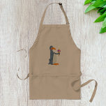 Avental Pinguim Engraçado Com Sorvete Apron<br><div class="desc">Pinguins são animais tão divertidos. Este design é um pinguim estilo cartoon segurando um sorvete. Este pinguim engraçado com design sorvete de  parece excelente neste avental. Perfeito para si mesmo ou como presente</div>