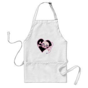 Avental Pink Neon Skull