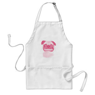 Avental PINK Personalizado - Puggy Grumpy