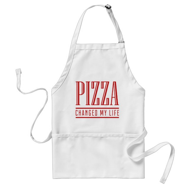Avental Pizza Mudou Minha Vida (Frente)