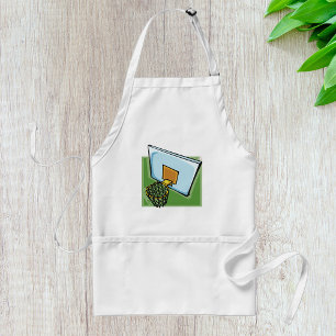 Avental Placa De Fundo E Rede De Esporte De Basquete