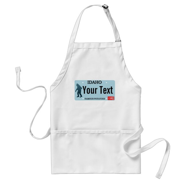 Avental Placa de Licença Idaho Sasquatch (Frente)