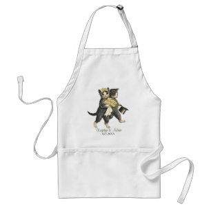 Avental Posh Cats Wedding Apron