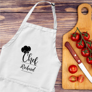 Avental Presente de cozinha personalizada de chef para hom