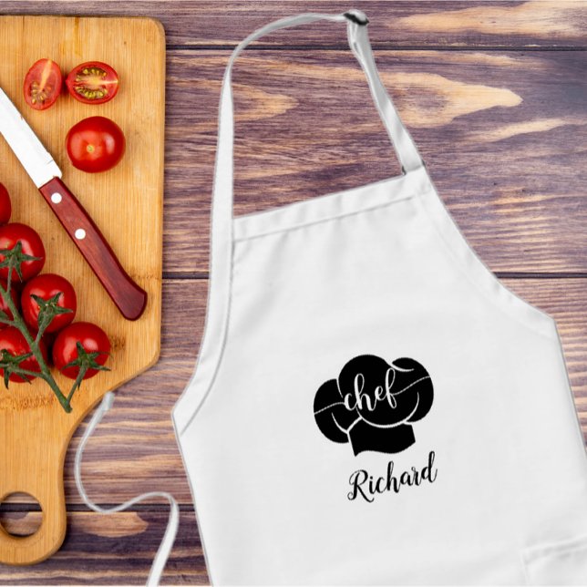 Avental Presente de cozinha personalizada de chef para hom (Criador carregado)