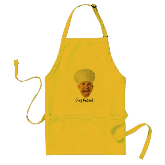 Avental Presente Personalizado Rosto de Chef (Frente)