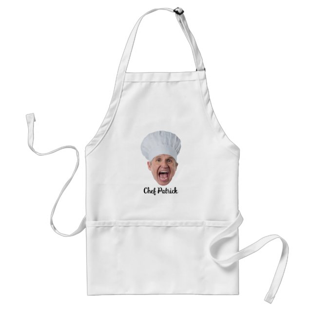 Avental Presente Personalizado Rosto de Chef (Frente)