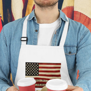 Avental Presentes da Bandeira Americana Vintage