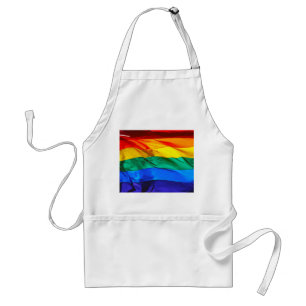Avental Presentes da Bandeira do Orgulho Gay Artístico Wav