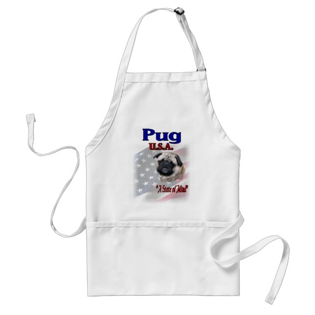 Avental Presentes de Pug Lovers (Frente)