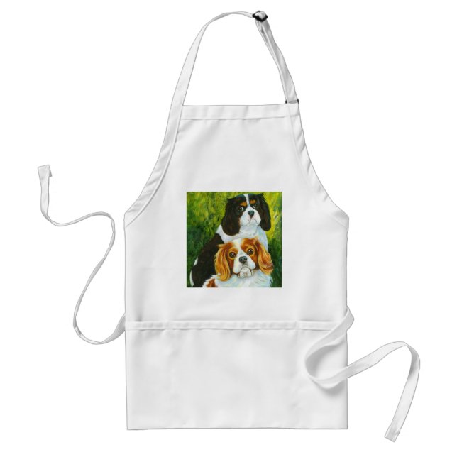 Avental Presentes Retratos do Rei Cavalier Charles Spaniel (Frente)