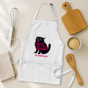Avental Primeiro De Tudo Sou Um Delicioso Gato Preto Rugid