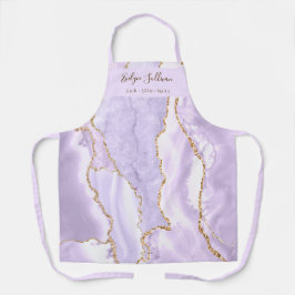avental profissional de beleza lavanda agate