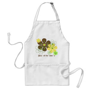 Avental Prons de Chef Tropical de Chuva Flor