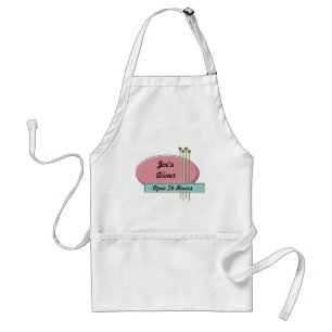 Avental Prons de Diner Personalizados do Estilo Retroativo