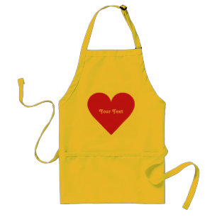 Avental prótons personalizados do Namorados Red Heart