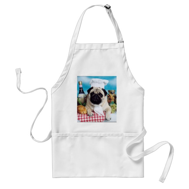 Avental Pug Chef Apron (Frente)