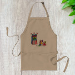 Avental Puppet Show Apron<br><div class="desc">Todo mundo adora um bom show de marionetes. Esta design é divertida de algumas crianças assistindo um show de marionetes. As marionetas estão numa pequena cabine com a palavra marionetes escrita no topo. Os três garotos estão sentados assistindo. Este design de show de marionetes parece excelente neste avental. Perfeito para...</div>