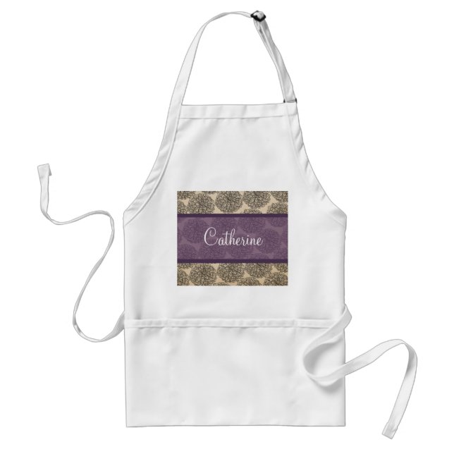 Avental Purple Vintage Zinnia Apron (Frente)