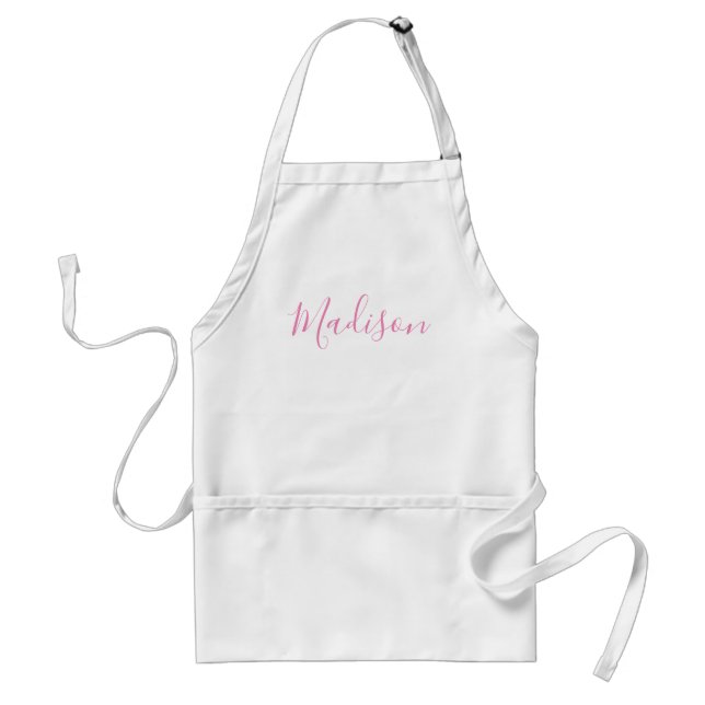 Avental Qualquer Cor - Nome de Script Personalizado Apron (Frente)