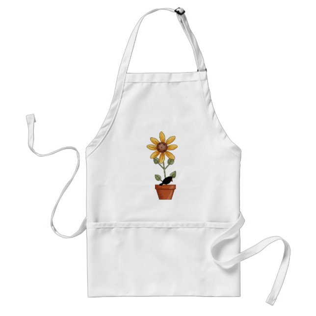 Avental Queda Aparência da cozinha adulta de girassol (Frente)