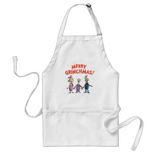 Avental Quem está de mãos dadas Merry Grinchmas