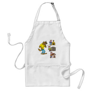 Avental Quem teme o Lobo Grande Bully? Cozinhar Apron