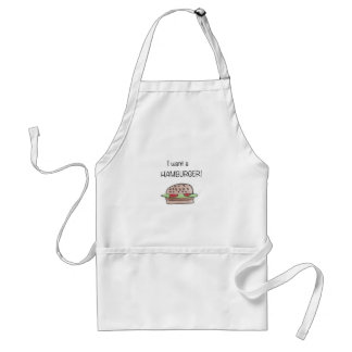 Avental "Quero um Hamburger" Apron