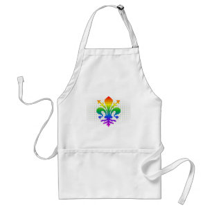 Avental Rainbow Fleur-de-lis