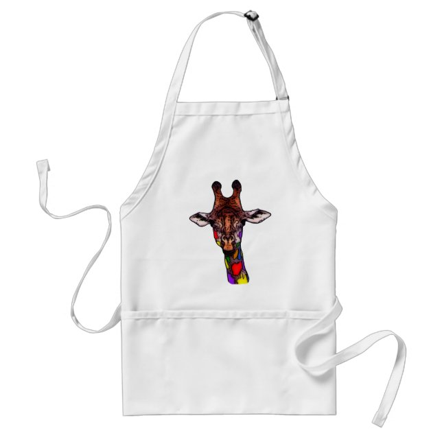 Avental Rainbow Giraffe Apron (Frente)