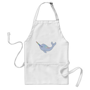 Avental Rainbow Narwhal Apron
