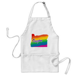 Avental Rainbow State Of Oregon