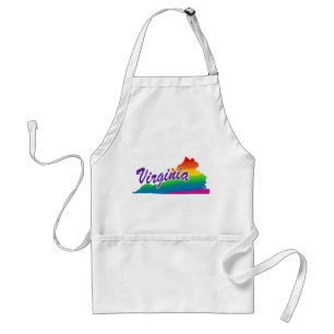 Avental Rainbow State Of Virginia