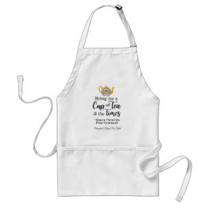 Avental Rainha Victoria Tea Apron Vintage Kitchen Gift