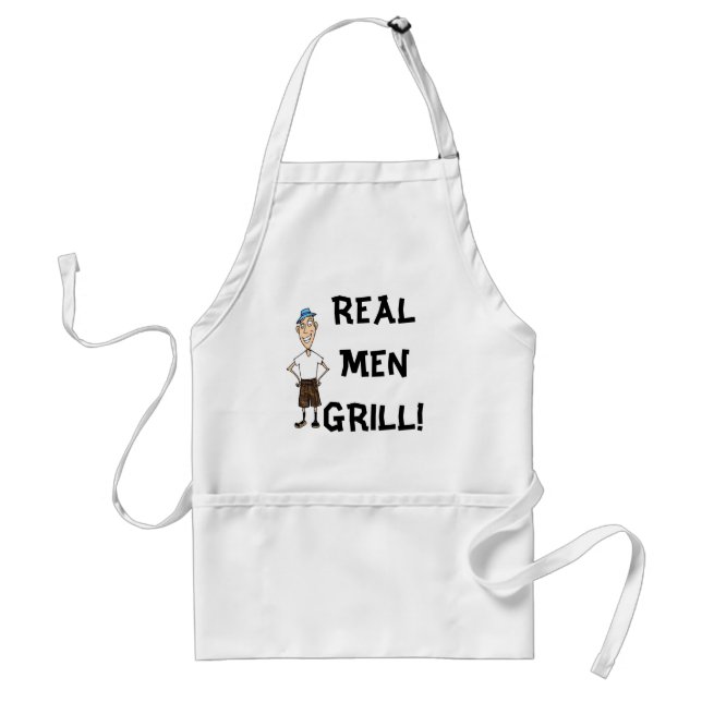 Avental Real Men Grill Apron (Frente)