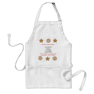 Avental Recipe For Happy Holidays Apron
