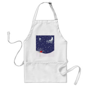 Avental Red Bird Christmas Apron