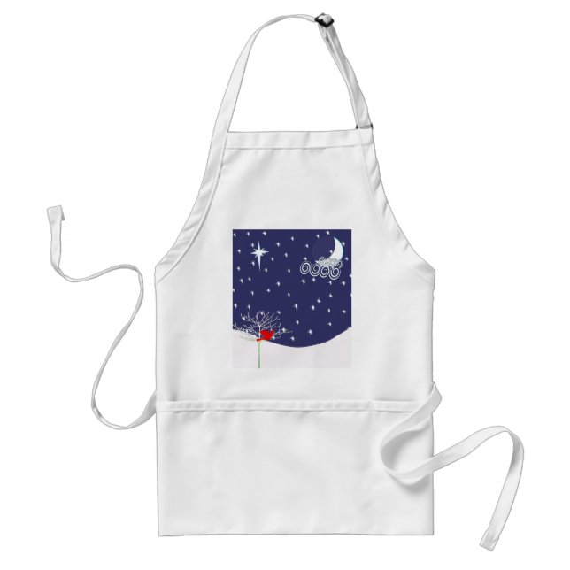 Avental Red Bird Christmas Apron (Frente)