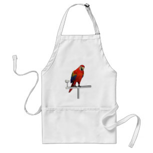 Avental Red Parrot Scarlet Macaw
