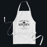 Avental Rei Chic da Cozinha Pai para Homens<br><div class="desc">Moderno Rei Trendy da Cozinha Pai de Foto da Cozinha para Adulto Masculino Apron</div>