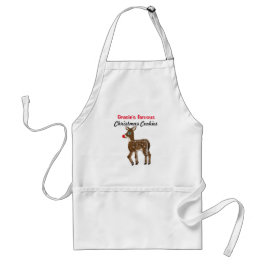 Avental Reindeer de Cookies de Natal Personalizado Apron