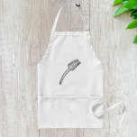 Avental Retrócultaria Rustic Vintage Fork<br><div class="desc">Cozinhe em estilo com este avental com uma ilustração de garfo vintage. O design de cutelaria rústico adiciona charme à roupa de sua cozinha,  fazer ideal para chefs,  padeiros e entusiastas de comidas. Perfeito para cozinhar,  hospedagem ou como um presente pensativo com uma reviravolta retrógrada.</div>
