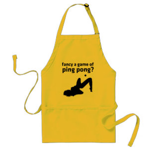 Avental rico jogo de pingue-pongue?